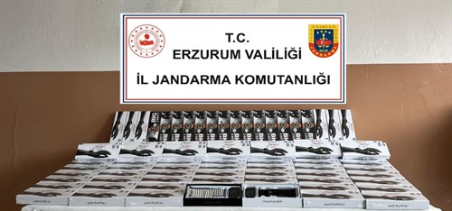 Erzurum'da 115 kaçak akıllı saat ele geçirildi